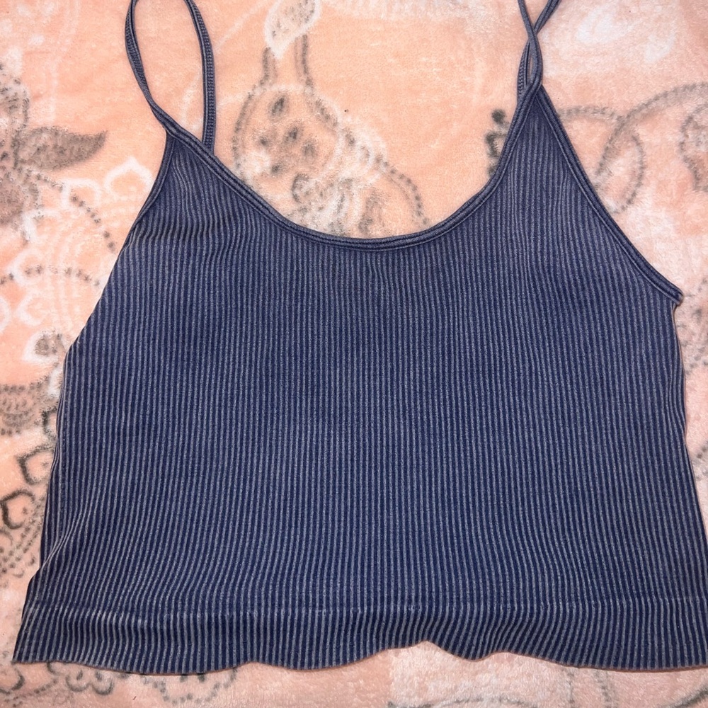 Dark blue tank top